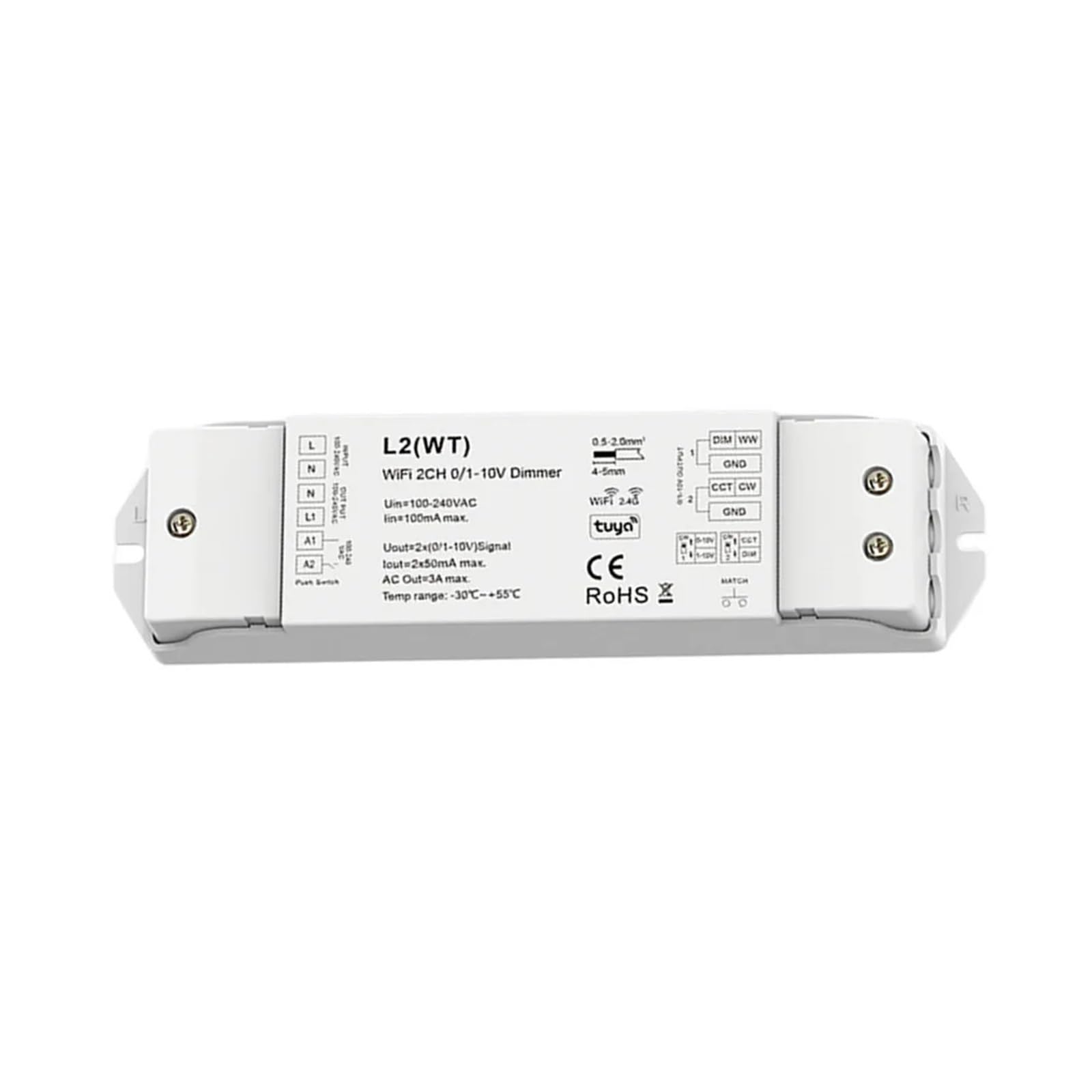 Convertisseur L2(WT) pour connecter un éclairage 0/1-10V existant au WiFi