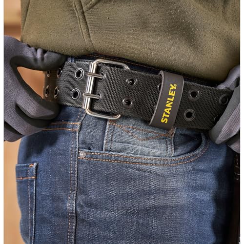 Porte outils double ceinture STANLEY STST1-80113 cuir multiples poches