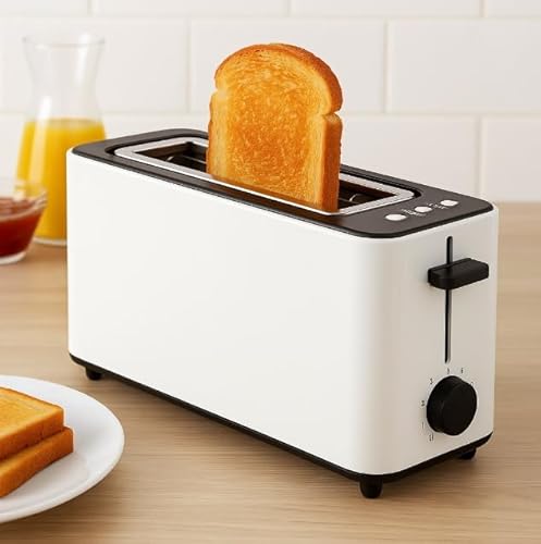 MAXELLPOWER TOSTADORA PAN RANURA EXTRALARGA PARA 2 REBANADAS, 1 RANURA, 900W DE POTENCIA, CONTROL AJUSTABLE, FUNCIONES DE DESCONGELAR Y RECALENTAR, CARCASA TACTO FRIO, BANDEJA RECOGE MIGAS, 38x10x19cm - imagen 5