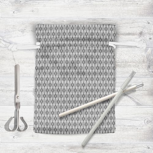 Image of ArtzFolio Monochrome Diamond D2 | Pouch Wrist Potli Bag | Bag for Weddings & Casual Parties