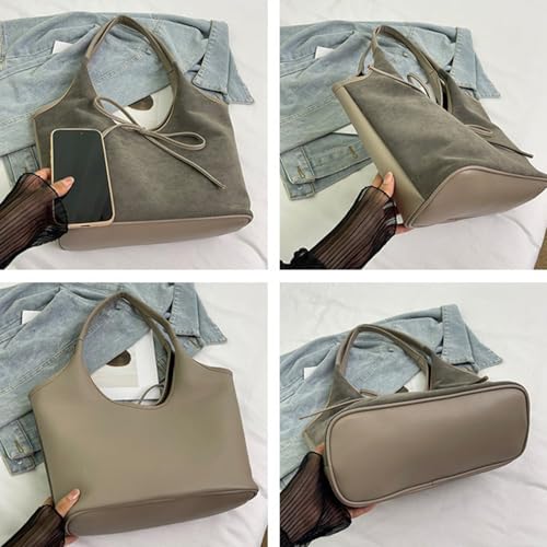 Sac d'épaule à nœud chic doté d'une grande capacité de rangement