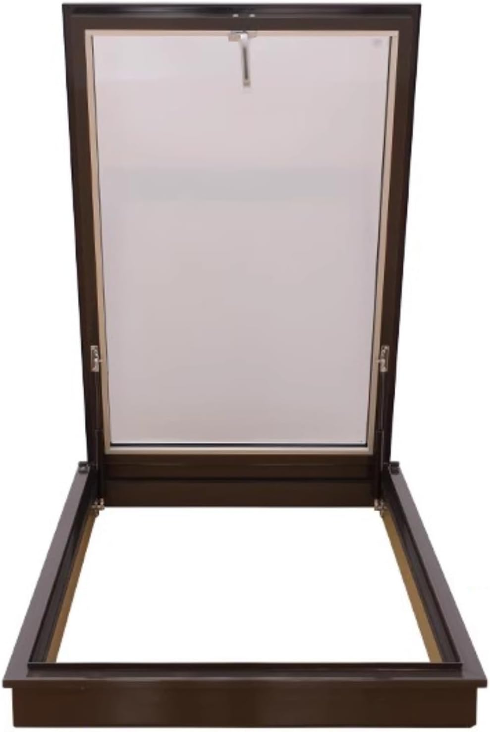 Roof Window and Skylight Basement Daylighting Door Multi-Angle Roof Viewing Aluminium Window, Sloped Flat Roof Skylight Cover Attic Sun Room Underground Lighting Well Window(80°,78x118cm)