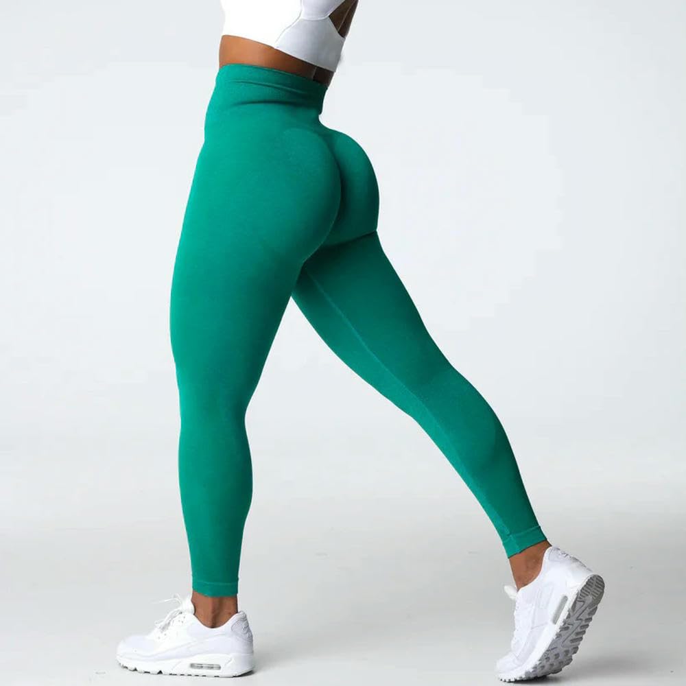 ZBDZSW Bezszwowe legginsy damskie miękkie spandexowe spodenki gimnastyczne sportowe push-up fitness ubrania spodnie do jogi z wysokim stanem rajstopy treningowe