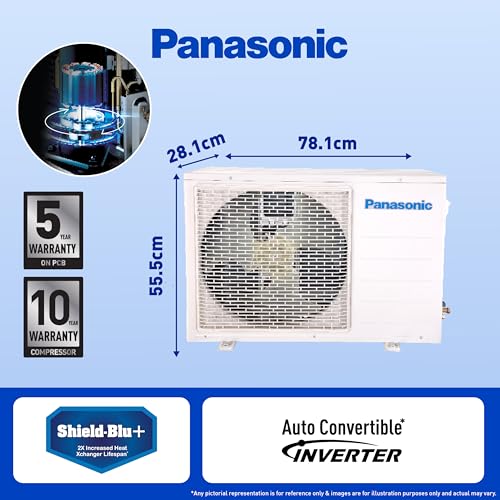 Image of Panasonic 1.5 Ton 3 Star Inverter Split AC (Copper Condenser, 7 in 1 Convertible, PM 0.1 Air Purification Filter, Hidden Display, CS /CU-SU18ZKYTK, White)