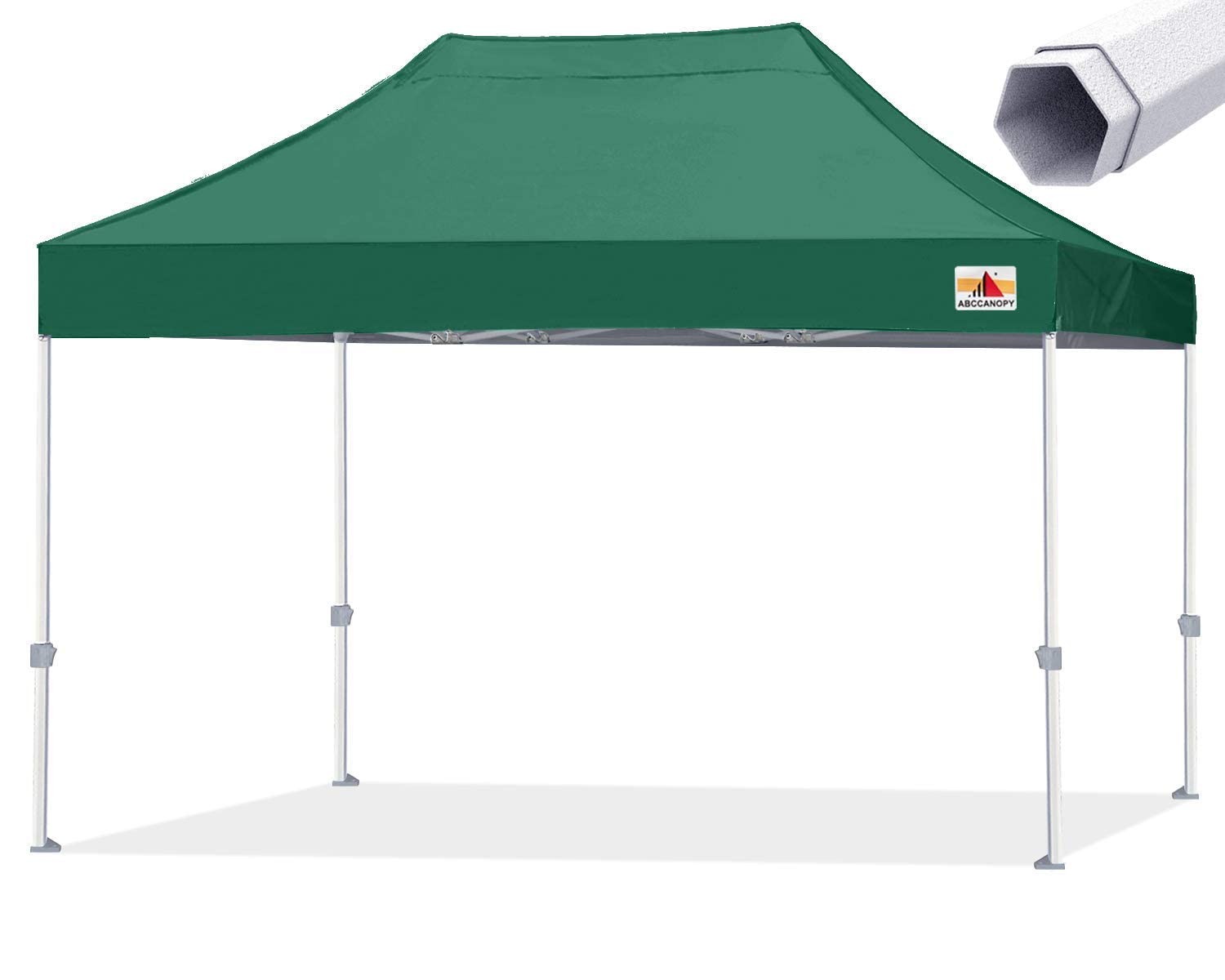 ABCCANOPYCommercial Ez Pop Up Canopy Tent 10x15 Premium-Series, Forest Green