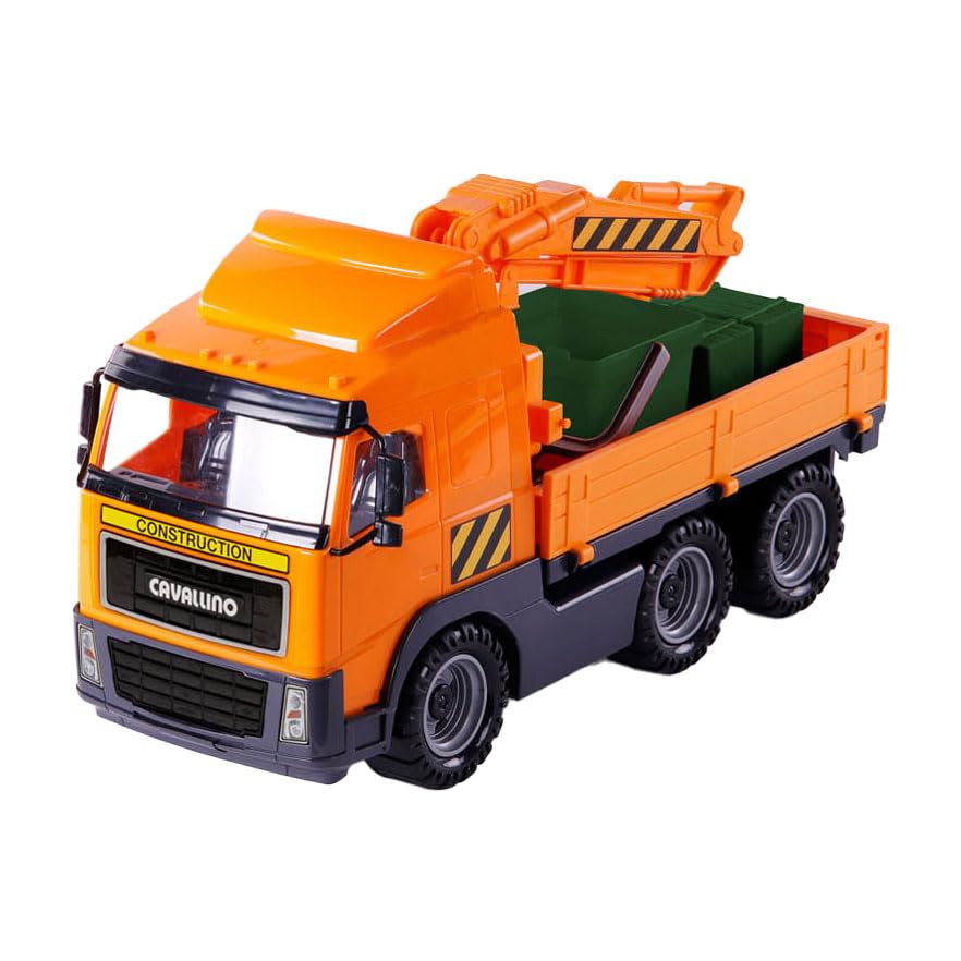 Camion grue Cavallino 1:16 plastique incassable pour éviter les jouets cassés