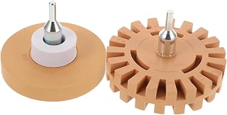 2pcs Rubber Decal Remover Eraser Wheels for Efficient Adhesive and Paint Removal and Pneumatic Tools for Smooth Restoration
