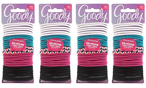 Goody Ouchless No Metal Elastics, Assorted Colos (150-Count)