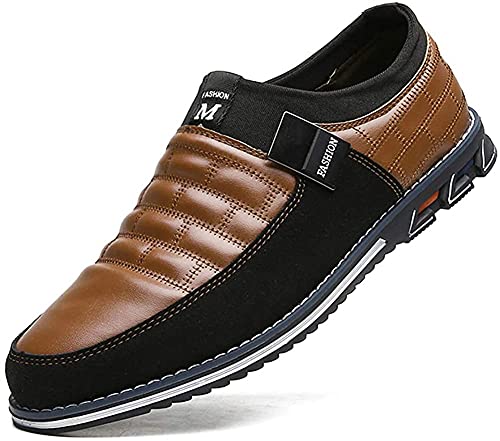 Men Casual Shoes Leather Slip On Moccasins Hiking Dress Sneakers Casuales Penny Loafers Comfort Driving Fashion