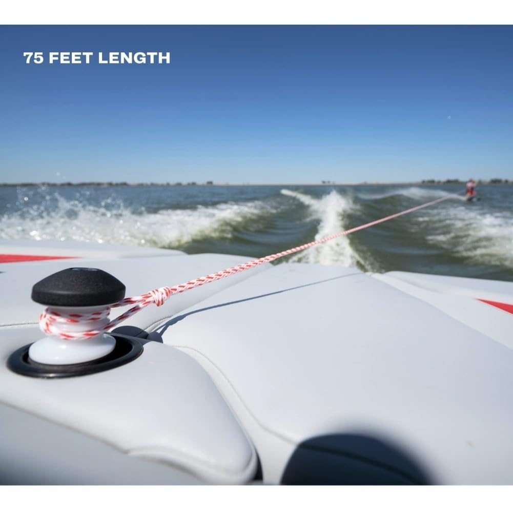 60ft per la corda dello sci d'acqua con il wakeboard della tubatura della maniglia, cavo di traino del PVC luminoso UV