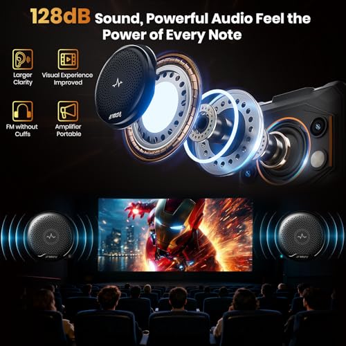 Image of FOSSIBOT F110Pro 5G -10000mAh Rugged Phone Android 15, MTK Dimensity 6300+ Smartphone 128dB Louder Speaker, 20GB+128GB -2TB Cell Phone, 6.745 inch FHD Display, 50MP Ai Camera, 5G Dual SIM