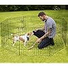 Pet-Playpen-Puppy-Playpen-Kennels-Dog-Fence-Exercise-Pen-Gate-Fence-Foldable-Dog-Crate-8-Panels-24-Inch-Kennels-Pen-Playpen-Options-Ideal-for-Pet-Animals-Outdoor-Indoor-Artmeer24-Inch Exercise Dog Pen