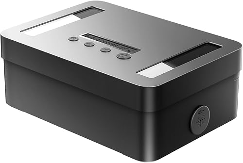 STARSIKI Caja de bloqueo de metal temporizada, caja de bloqueo para teléfono con temporizador, contenedor de autocontrol con carga USB C, bloqueo STARSIKI Caja de bloqueo de metal temporizada, caja de bloqueo para teléfono con temporizador, contenedor de autocontrol con carga USB C, bloqueo