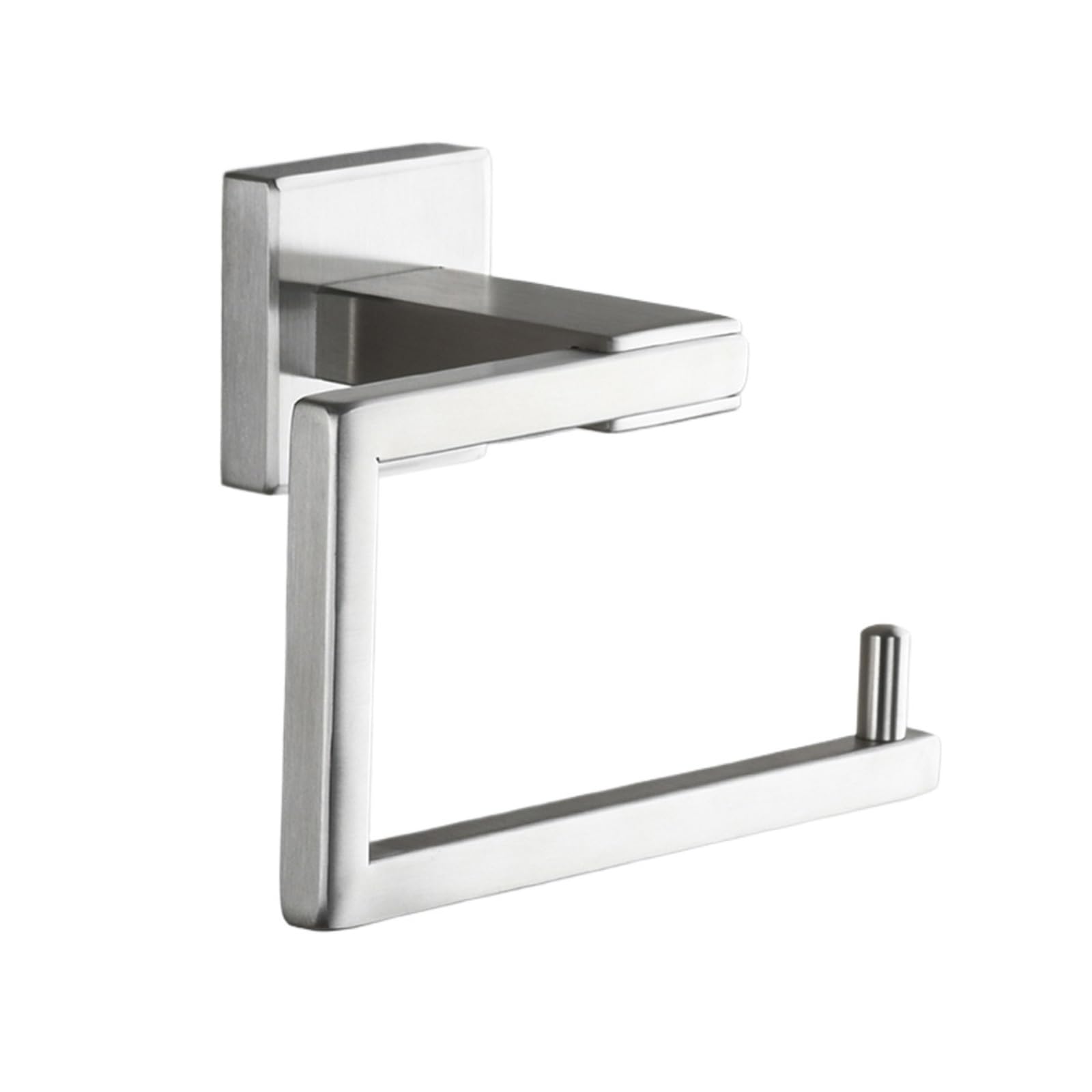 Toilet Roll Holder Wall Mounted SUS 304 Stainless Steel Roll Paper Holder Wall Mounted Bathroom Toilet For Kitchen Drilling Accessory(Nickel)