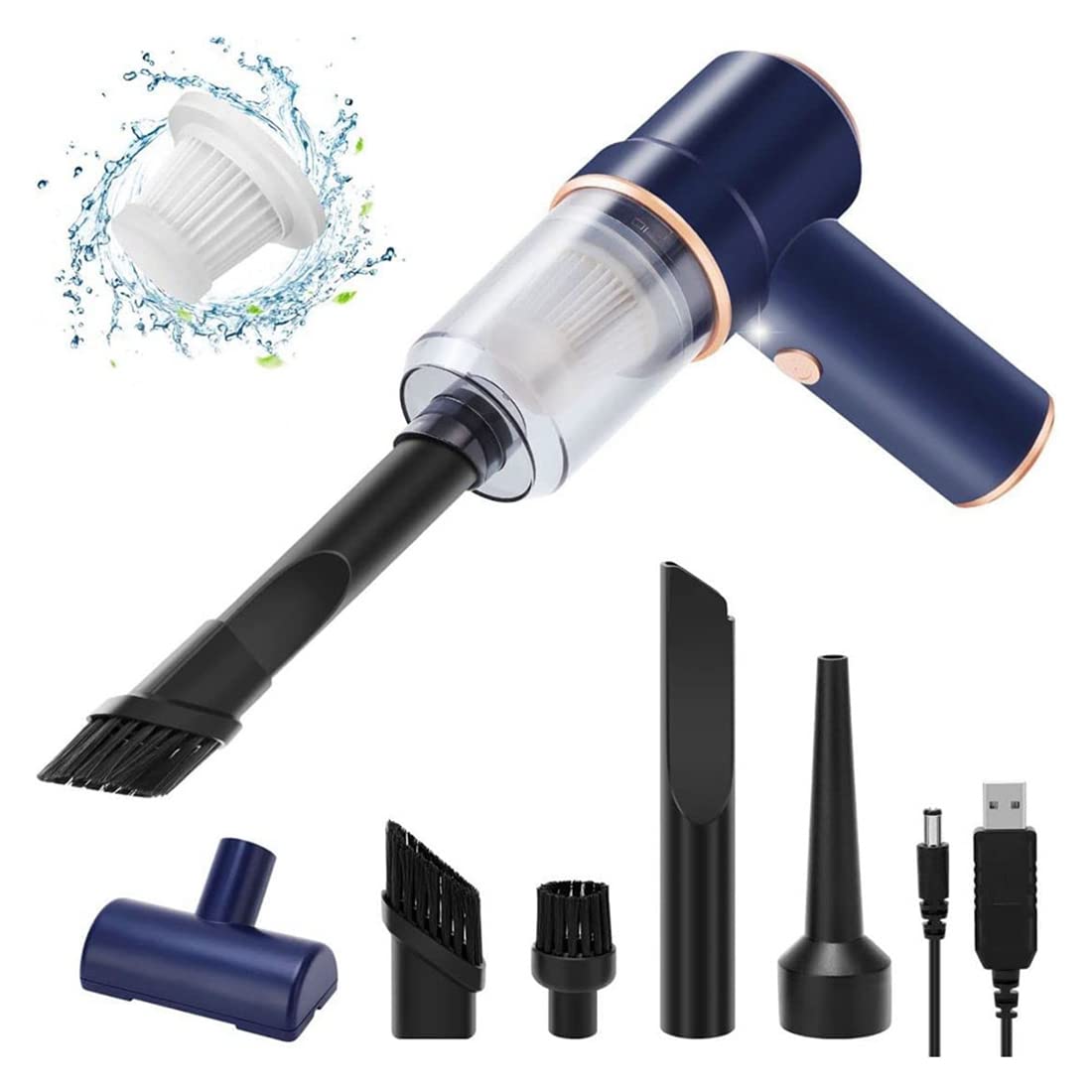 Aspirateur portatif puissant rechargeable 120W aspirateur voiture sans fil