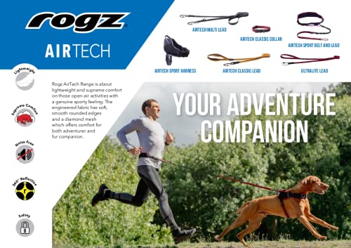 Collar clásico Rogz Airtech para perro tamaño M gris platino miniatura 4