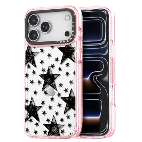 Coque iPhone Pro antichoc 2m Rosarnnah étui durable étoiles rose