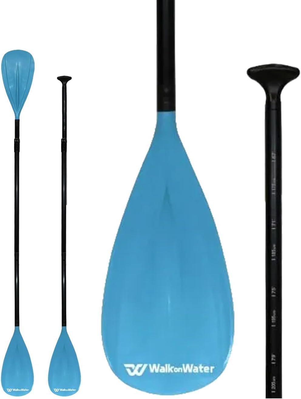 WOW Paddle Paddle 2 in 1 Paddle Rame Paddle Rame Staccabile 4 pezzi | Paddle Paddle Regolabile | Paddle Paddle Paddle Sup Facile da trasportare WalkOnWater