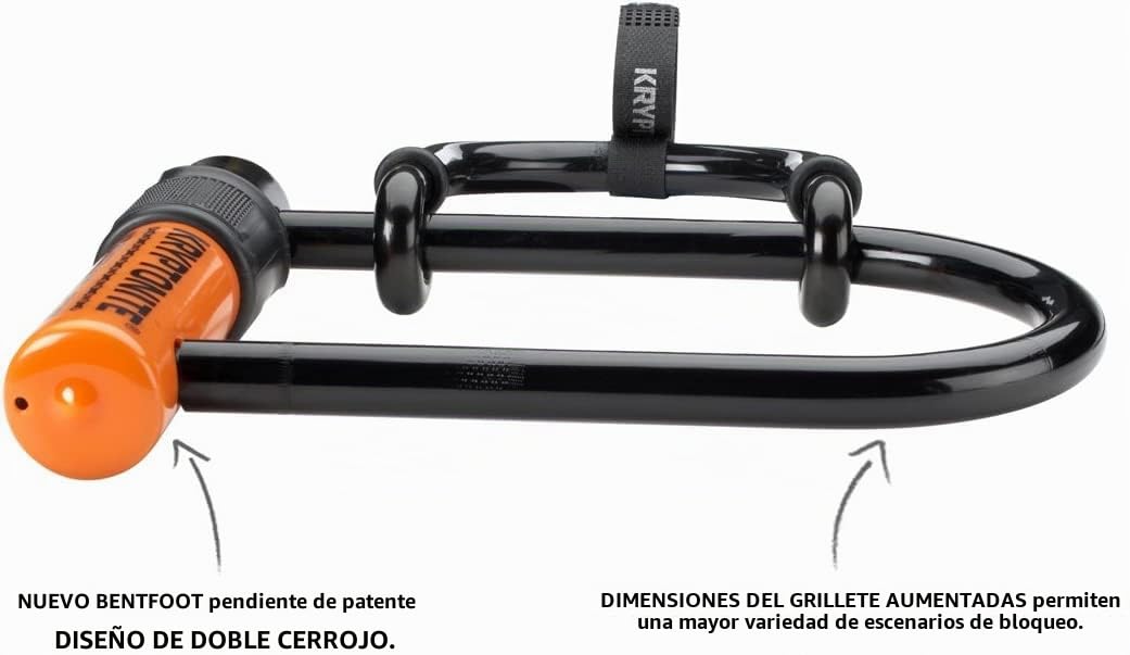 Kryptonite Messenger Mini+ Plus - Extensor de Rueda para Bicicleta