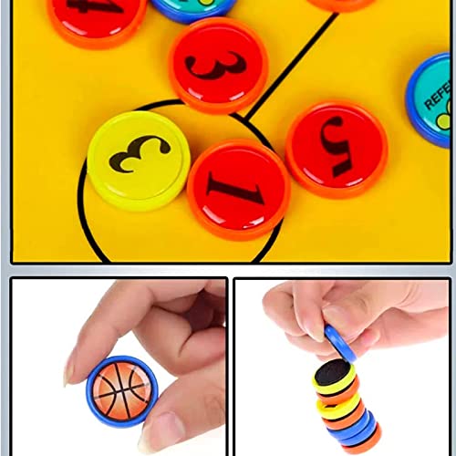 Tableau magnétique basketball avec double surface effaçable et accessoires de coaching complets
