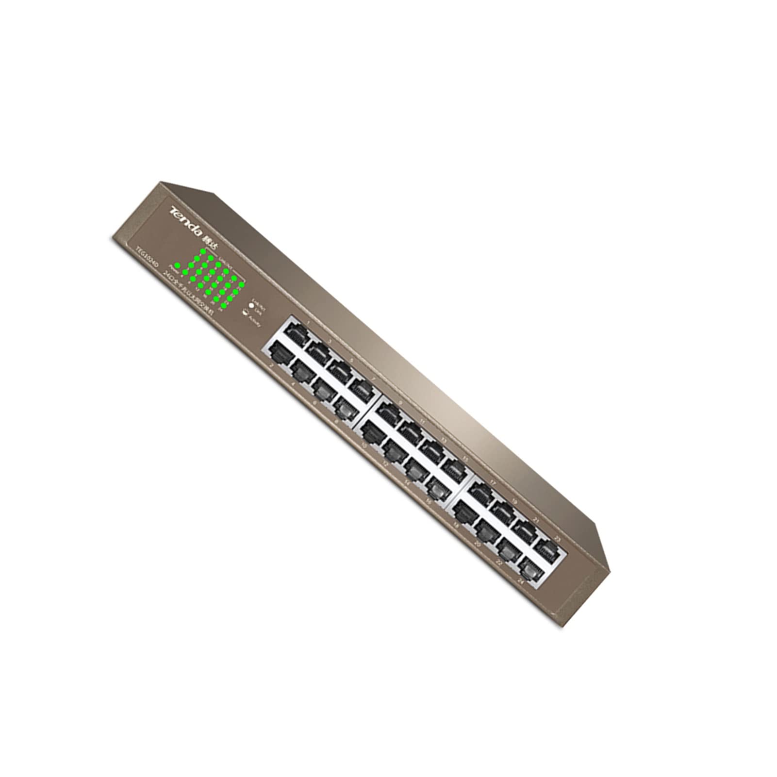 Switch Non gestito Ethernet 5/8/16/24 Porte 100M - Hub di Rete Domestica, Splitter Ethernet Desktop, Plug-And-Play, Funzionamento Silenzioso (Color : 24 Ports 100M)