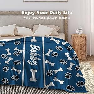   Custom-Pet-Name-Blanket-Personalized-Dogs-Blanket-Customized-Puppy-Blanket-Dog-Gift-for-Dog-Lovers-Mom-Dad-Cute-Dog-Paw-Prints-Soft-Flannel-Throw-Blanket-in-Loving-Memory-Blanket-for-Dog-Lovers