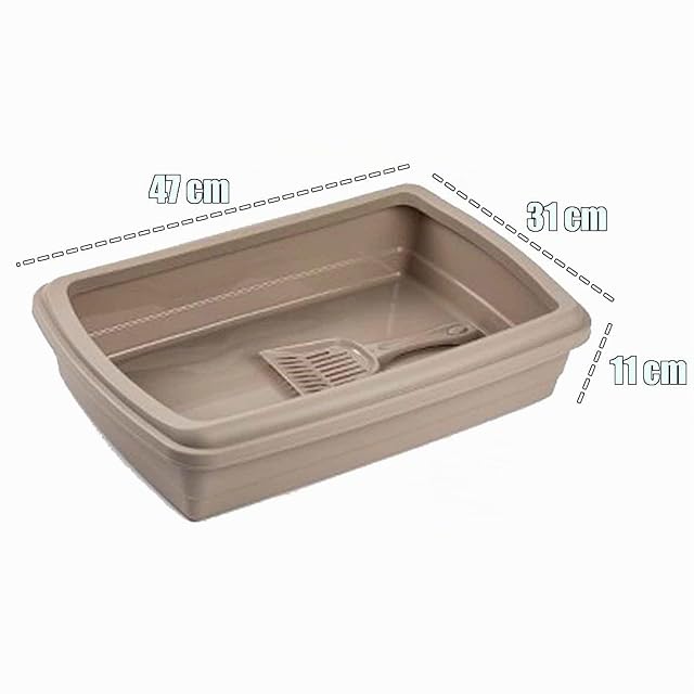 Foto 2 de 3 de AC - Arenero para Gatos con Pala - Bandeja higiénica de plástico con Borde Superior extraíble