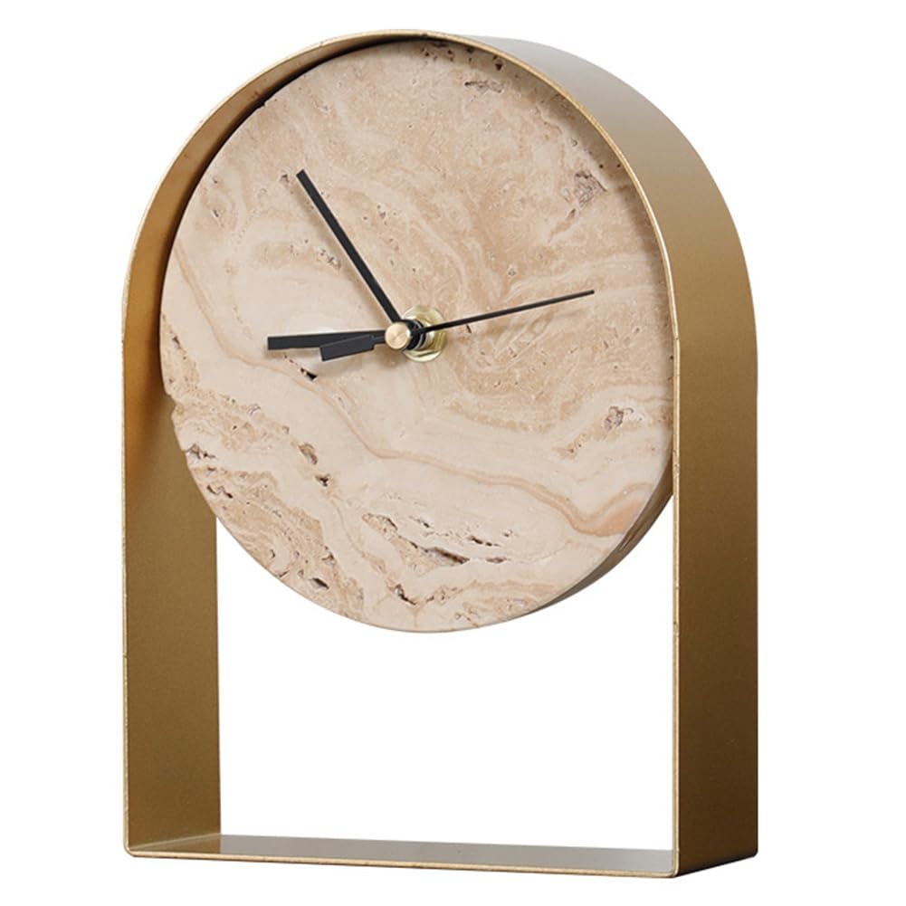 IJSDNVJNDX Clocks Statue Living Room Decor, Marble Shelf Decor Accents, Sculptures Decorations for Bookshelf Dining Room