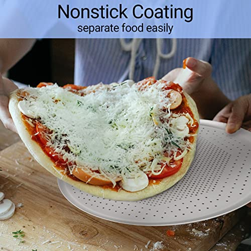 Beasea Pizza Pan, 16 Inch Pizza Tray With Holes For Oven Nonstick Perforated Pizza Crisper Tray Bakeware, Aluminum Alloy Round Pizza Baking Pans Stainless Cooking Dish For Home Kitchen Restaurant #TOP4