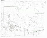 Jerome County, Idaho ID ZIP Code Map Not Laminated