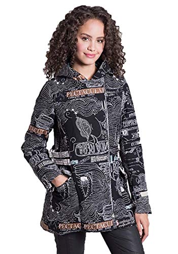 Desigual Abrigo de Mujer Estampado Talla 42