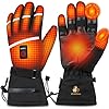 Mia&Coco Beheizbare Handschuhe für Herren Damen, 3 Stufige Beheizte Ski Handschuhe mit 7,4 V 5400 mAh Typ-C Akkus, 6…