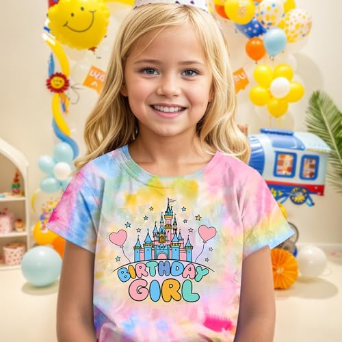 Birthday Girl Shirt Magical Girl Shirt Girls Birthday Graphic Tee Kids Bday Party Tshirt Girls Outfit Tops3