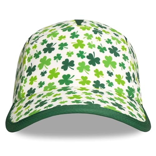 Casquette de baseball Headsweats Go trèfle blanc et vert en taille unique - 3