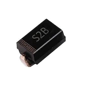 Electronic Spices SMA, S2B 100V Surface Mount General Purpose Rectifiers Diode pack of 5pcs