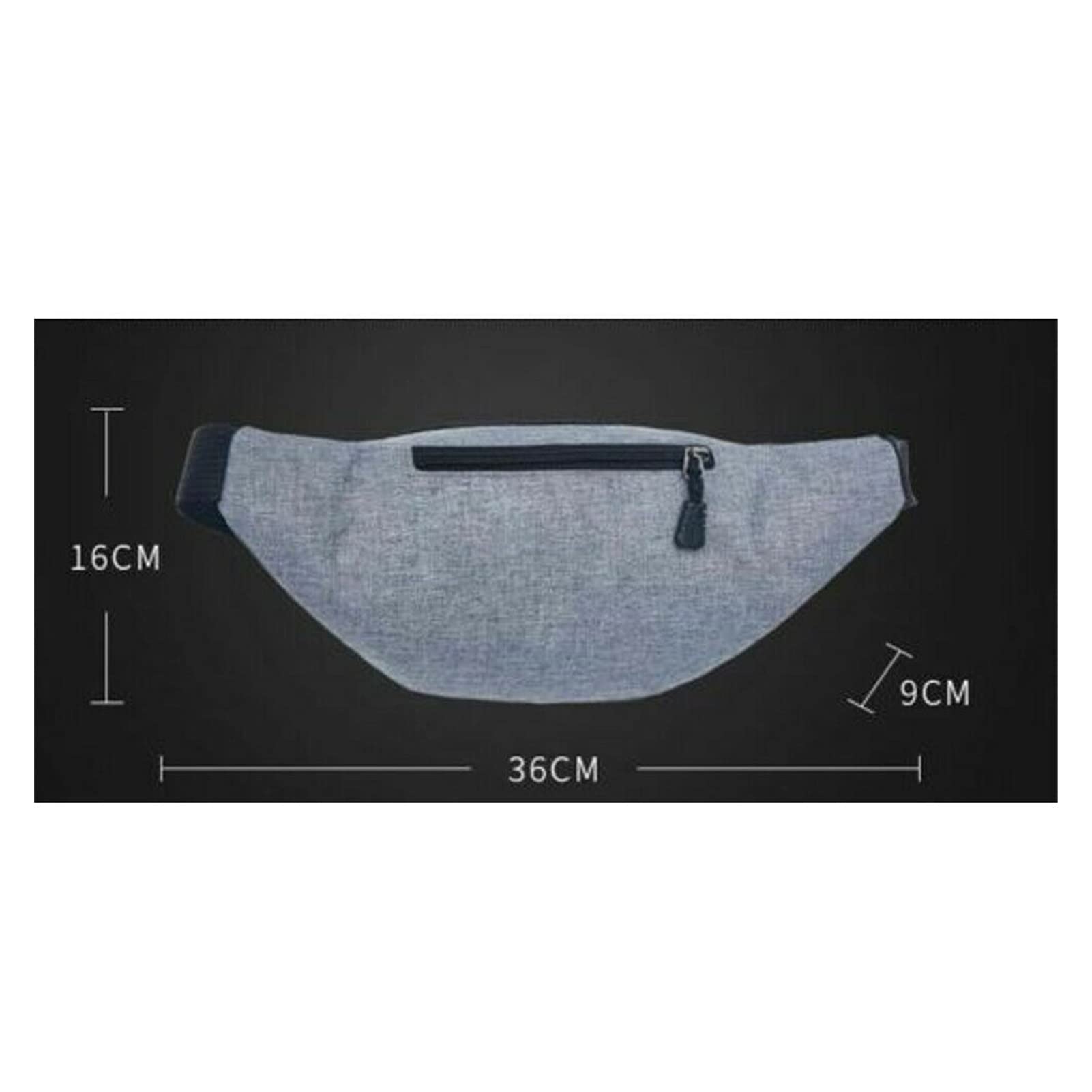 Mujeres de la Cintura Bag Pack Casual Functional Money Cinturón Bolsa Deporto Running Canvas Bag Bag Fanny