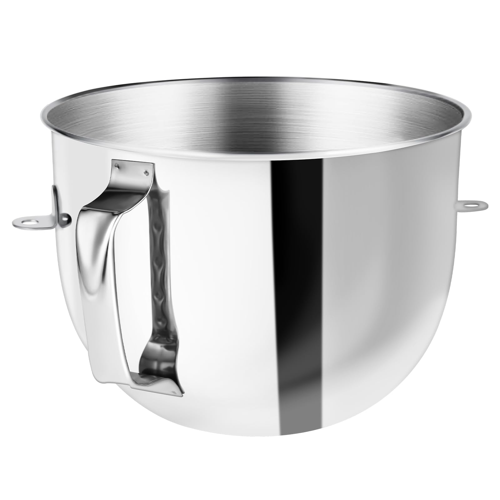 Bol Mélangeur En Acier Inoxydable De 7 L Compatible Avec Les Batteurs Sur Socle Kitchenaid, Bol Mélangeur De 7 L Pour Aide De Cuisine Avec Poignée Et Couvercle, Passe Au Lave-vaisselle