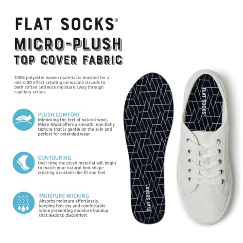 FLAT SOCKS 3 Pack Washable No Show Sockless Shoe Liners, Barefoot Show Inserts for Women and Men, Non Slip, Odor Control, Black, Dark & Light Heather Grey (Small)2