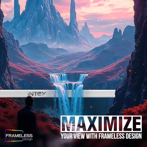 Image of Intex 22 Inch Flat Gaming Monitor | Full HD 1080p | 120Hz Refresh Rate | VA Panel | Frameless Design | Built-in Speakers | HDMI & VGA | Gaming & Office Use