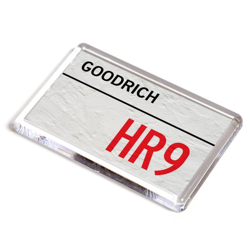 FRIDGE MAGNET - Goodrich HR9 - UK Postcode