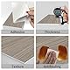 12 Stück Küchen Fliesenaufkleber, AMOYUN Holzmaserung Selbstklebende Fliesendekor 10x30cm Aufkleber Backstein PVC Wasserdichte Wandfliesen für Badezimmer Treppen Esszimmer Bad Fliesenfolie Deko