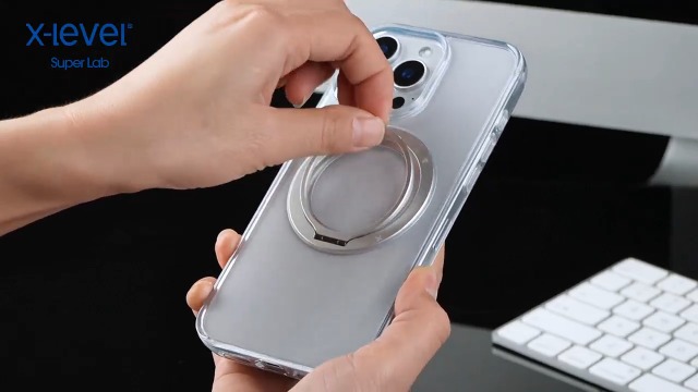 INF Custodia Magnetica Argento con Supporto Compatibile con iPhone 16 Pro