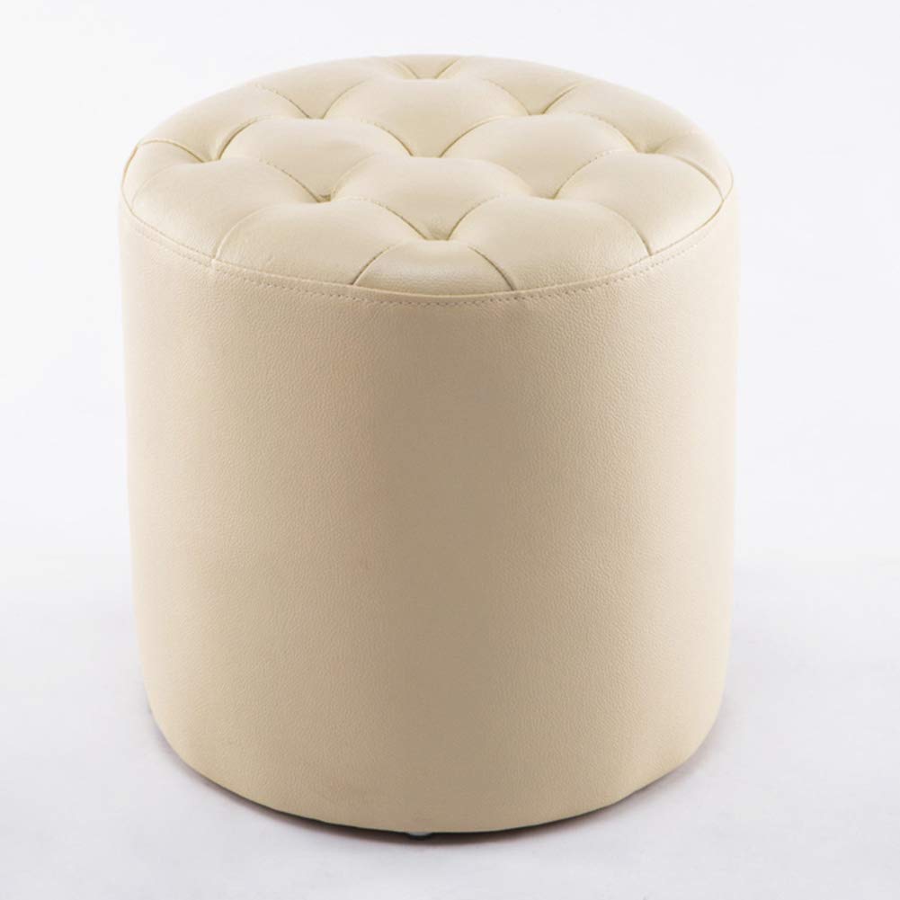Petit banc blanc compact pour soulager vos jambes fatiguées dans le salon