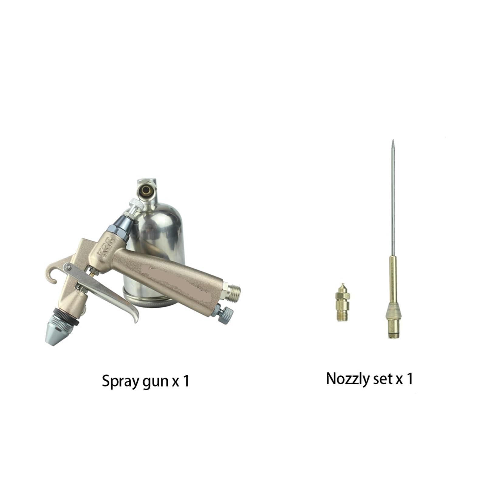 Pistolet natryskowy, Profesjonalny pistolet natryskowy Mały pneumatyczny pistolet natryskowy Dysza 0,3 MM Precyzyjne akcesoria natryskowe Farba w sprayu Zabawki Narzędzia do malowania | K3-C Set-2