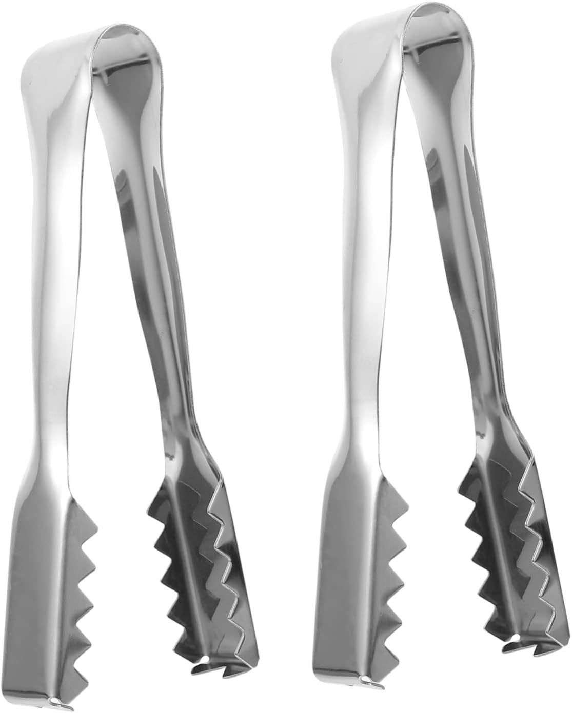 2pcs Stainless Steel Food Tongs Portable Sugar and Ice Cube Clamps for Serving Fruits Desserts and More Lightweight and Easy to Use Kitchen Utensils