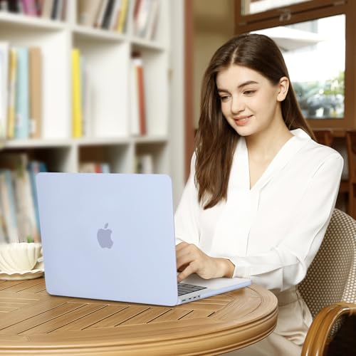 MOSISO Compatible with MacBook Pro 14 inch Case M5 2026 M4 2025 M3 M2 M1 2024-2021 A3427 A3426 A3434 A3112 A3185 A3401 A2918 A2992 A2779 A2442,Hard Case&Keyboard Skin&ScreenFilm&Pouch, Pastel Blue by MOSISO - Image 5