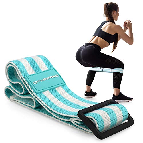 DYNAPRO Mini-Bänder aus Stoff, hohe Leistung, kein Gummikontakt, keine Rollen, rutschfeste Widerstandsbänder, Verstellbarer Mint, Light Cover