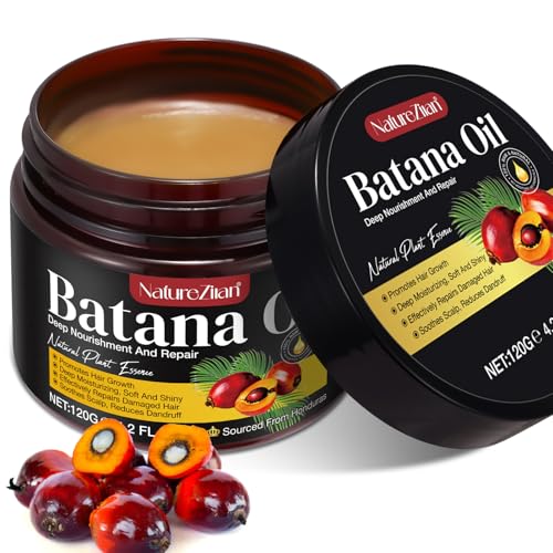 Batana Oil for Hair Growth - 100% Pure Batana Oil - Dr. Sebi Batana Oil from Honduras - Raw Batana Oil for Hair Growth - Moisturizes Hair & Scalp -Promotes Hair thickness for Men & Women