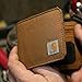 Carhartt Mens 700D Nylon Duck Wallets, RFID-Blocking W/Trifold and Front Pocket Options, Black (Bifold)