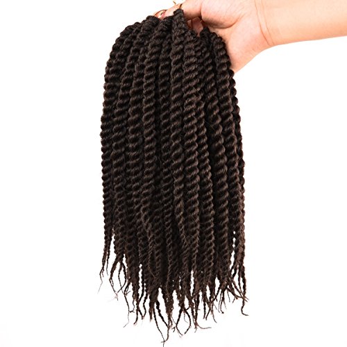 Silike Kids Crochet Braids Senegalese Twist(24Root/Piece, 6Pieces)10 inch Havana Mambo Synthetic Crochet Hair Extension(#4)